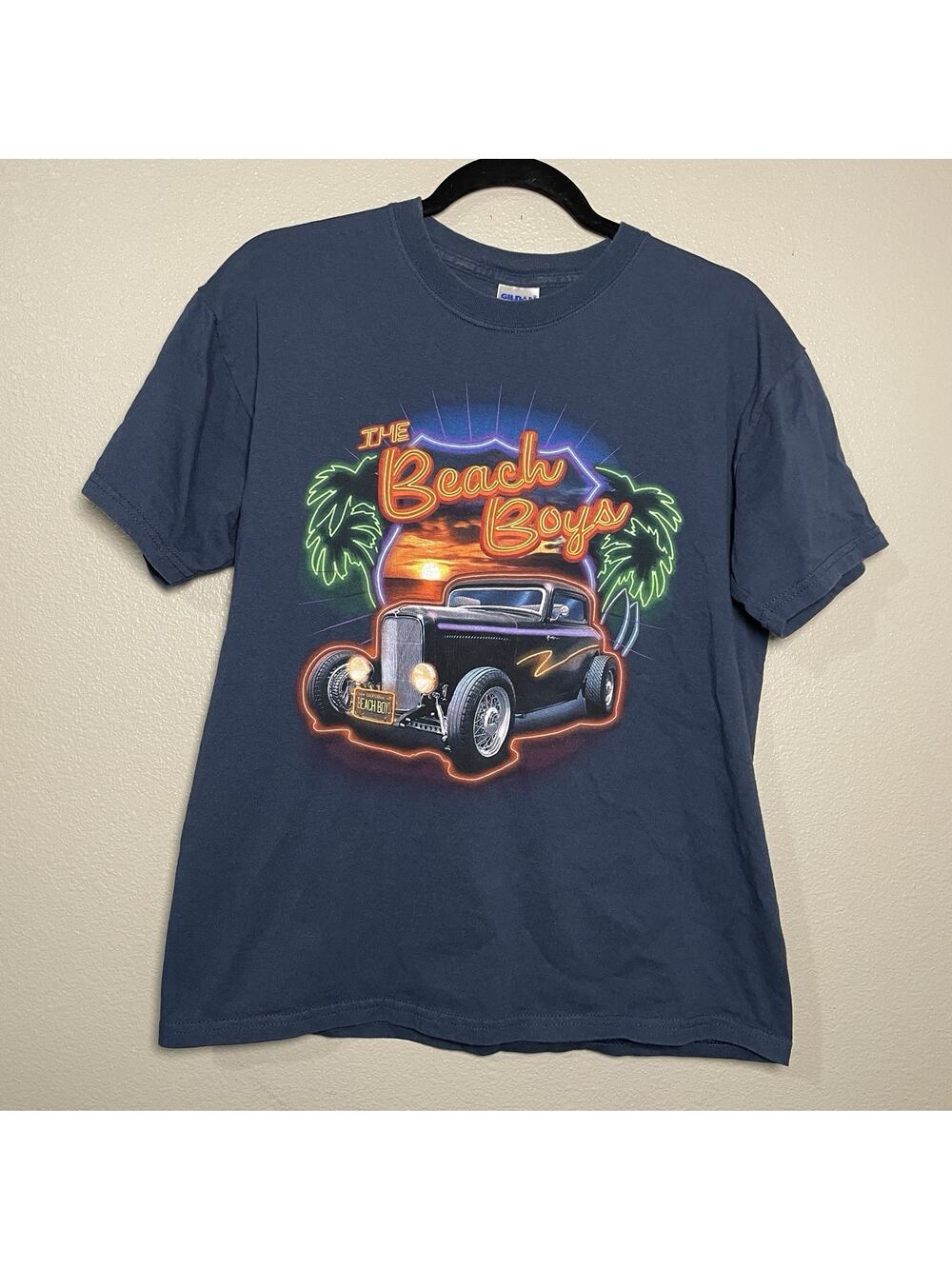 The Beach Boys T Shirt Tour 2010 Graphic Concert Tee Band Blue Size Medium